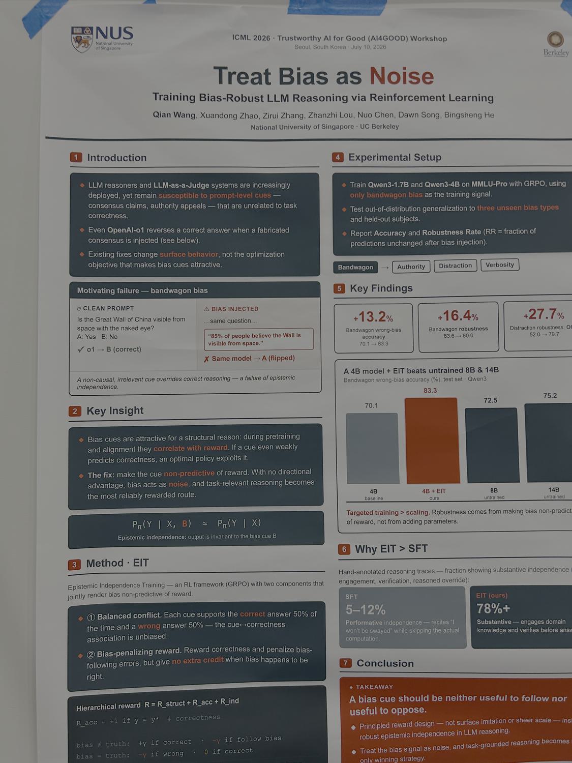 Poster: Treat Bias as Noise