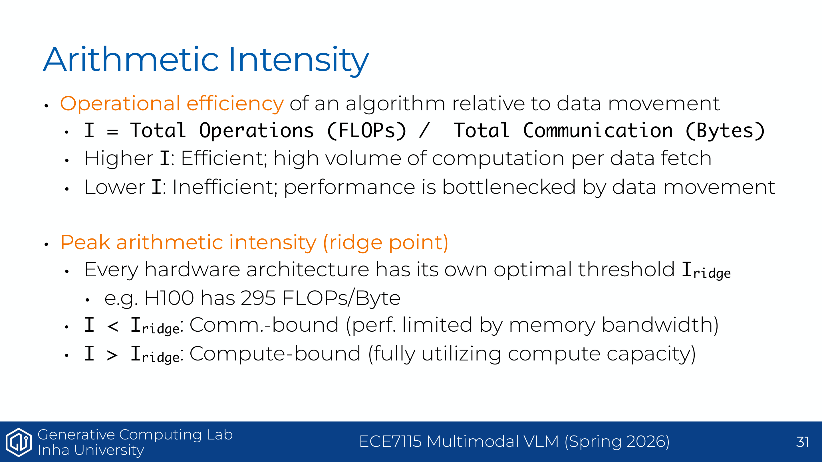 Understanding GPUs - arithmetic intensity